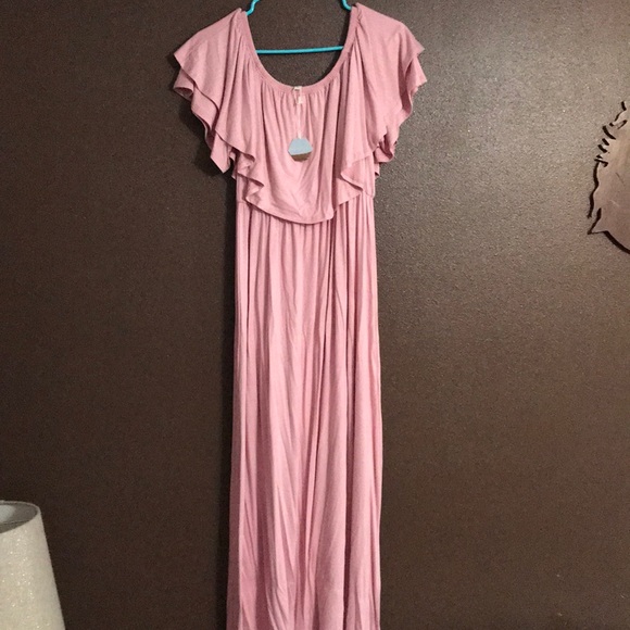 Pinkblush Dresses & Skirts - Pinkblush Maternity off the Shoulder Dress XL